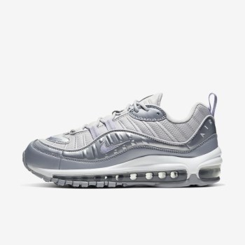 Nike Air Max 98 SE - Női Utcai Cipő - Szürke/Metal Platina/Szürke/Lila